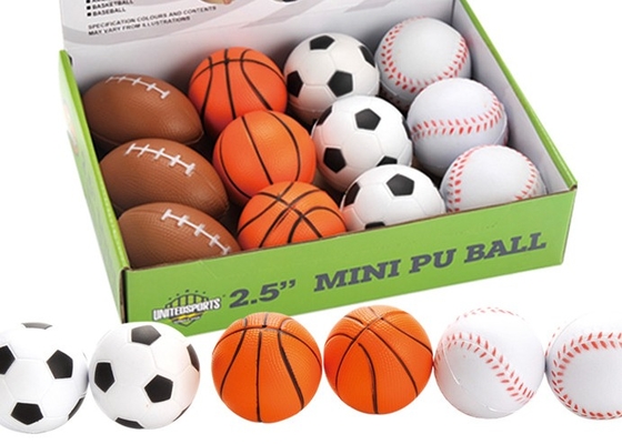Het zachte Pu-van de het Voetbalbal van de Schuim Antispanning Stuiterende Speelgoed van het de Samendrukkingsbasketbal