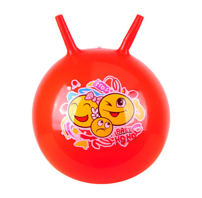 Kinderen spelen 45 cm opblaasbare springbal met sticker