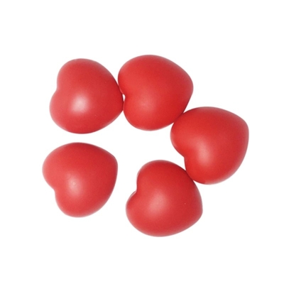 Pu van de hartvorm van het de Balspeelgoed van de Schuimspanning de Drukhulp 6.8cm Diameter