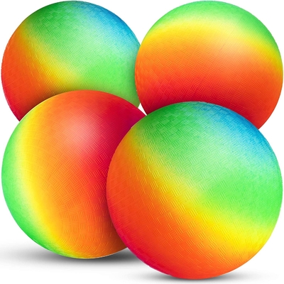 6 de“ Ultralight niet Giftige Regenboog van de de Speelplaatsbal van Bouncy Opblaasbare