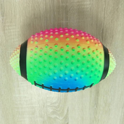 Ovaal Voetbal 5 de“ Opblaasbare Antiwear Gekleurd Regenboog van de Speelplaatsbal
