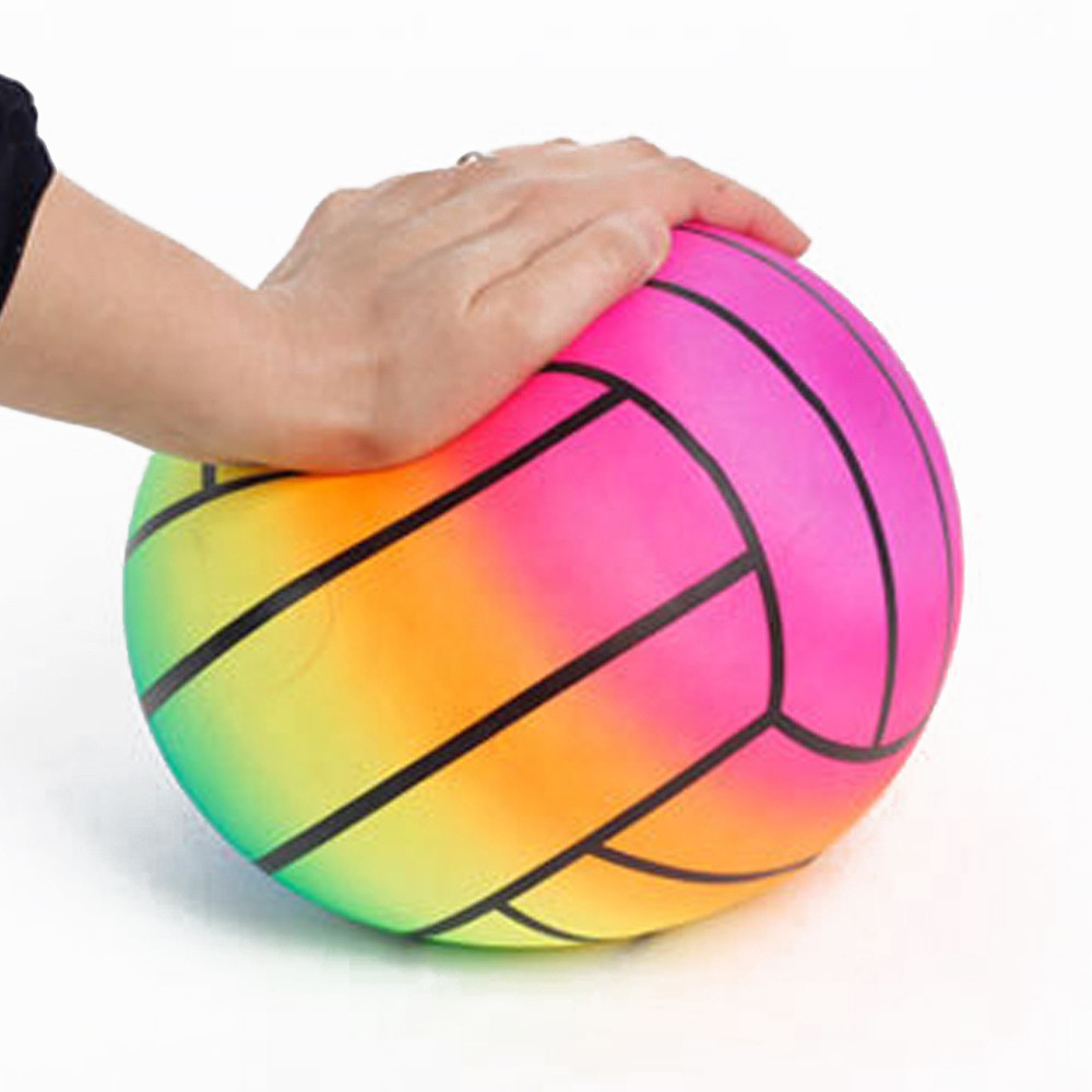Regenboog Dodge Opblaasbaar Toy Ball Multicolored Wear Resistant